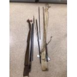 TWO VINTAGE FISHING RODS