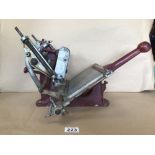 A VINTAGE ADANA LETTER PRESS/PRINTING MACHINE MODEL NO 2 H.S.