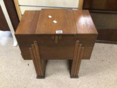 ART DECO SEWING BOX WITH TWO SIDE DRAWERS