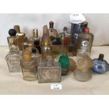 A MIXED COLLECTION OF MOSTLY LADIES PERFUME BOTTLES, MOST OF WHICH ARE EMPTY, INCLUDES GARNIER,
