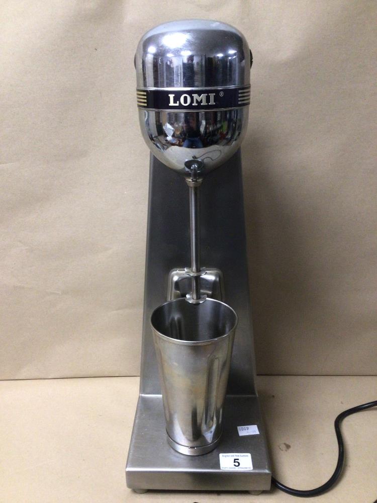 A LORENZ MIGUEL LOMI ELECTRIC MILKSHAKE MIXER, MODEL 6A (19339) WITH A MATCHING 18/8 STAINLESS STEEL - Image 2 of 3