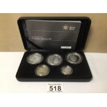 A 2008 ROYAL MINT FAMILY COLLECTION OF PROOF SILVER COINS