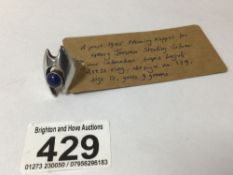 GEORG JENSON 925 SILVER LAPIS RING