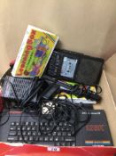 SINCLAIR ZX SPECTRUM +3 PERSONAL COMPUTER WITH JOYSTICK, SEGA LIGHT PHASER, AND MORE (ALL UNTESTED)
