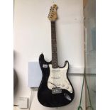 FAZLEY ELECTRIC GUITAR BLACK AND WHITE