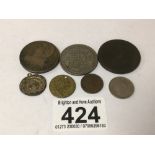 EARLY USED COINAGE CARTWHEEL AND MORE