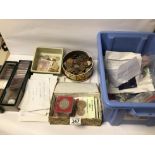 LARGE BOX OF USED COINAGE INCLUDES SILVER CONTENT