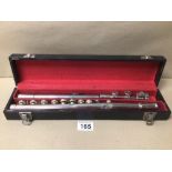 MADE IN FRANCE ‘CONSOLE’ FLUTE A/F, SERIAL NO. 21 2338, WITH CASE