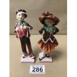 A PAIR OF ROYAL DOULTON FIGURINES (PEARLY BOY) HN2035 AND (PEARLY GIRL) HN2036, 15CM