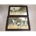 PAIR OF CECIL ALDIN (1870-1935) SIGNED HUNTING PRINTS, FRAMED AND GLAZED, BEING 62CM X 39CM