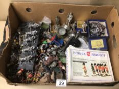 EXTENSIVE COLLECTION OF LEAD SOLDIERS, ANIMALS, AND MORE
