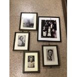 FRAMED AND GLAZED SIGNED PHOTOGRAPHS, DUDLEY MOORE, DORIS DAY, SHIRLEY TEMPLE AND MORE