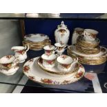 FORTY-ONE PIECE ROYAL ALBERT (COUNTRY ROSES) PART DINNER AND TEA SERVICE