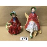 TWO ROYAL DOULTON PORCELAIN FIGURINES, ‘LINDA’ HN2106 AND ‘SALLY’ HN2741