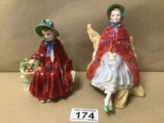TWO ROYAL DOULTON PORCELAIN FIGURINES, ‘LINDA’ HN2106 AND ‘SALLY’ HN2741