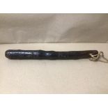 (PRESS GANG) CARVED WOODEN TRUNCHEON, 34CM