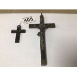 TWO CRUCIFIX'S, WWI BAKELITE VICTORY CROSS