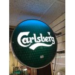 DOUBLE SIDED LIGHT UP CARLSBERG SIGN