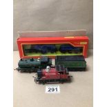 A BOXED HORNBY/TRIANG R553/4 CALEDONIAN LOCO AND TENDER WITH A G.W.R 8751 LOCO AND TENDER AND A LOCO