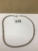 925 SILVER NECKLACE 18 INCH BY H. H. BIRMINGHAM, 39CM