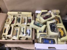 LARGE VINTAGE COLLECTION OF BOXED DIECAST CAST MATCHBOX AND LLEDO MODEL CARS AND VEHICLES