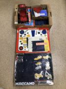 EXTENSIVE COLLECTION OF MECCANO, INCLUDES BOXED SET TWO AND SET SIX, WITH GEARS SET AND AN ASSEMBLED