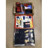 EXTENSIVE COLLECTION OF MECCANO, INCLUDES BOXED SET TWO AND SET SIX, WITH GEARS SET AND AN ASSEMBLED