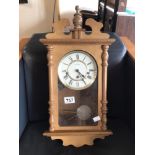 WESTMINSTER CHIME WIDDOP WOODEN WALL CLOCK