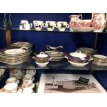 ASHWORTH BROS SIXTY-EIGHT PIECE DINNER SERVICE