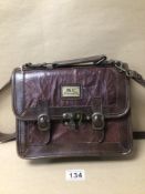 MARC CHANTAL VINTAGE BROWN LEATHER LADIES HANDBAG