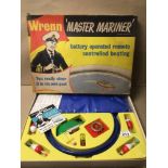 VINTAGE TOY WRENN ‘MASTER MARINER’ BATTERY OPERATED REMOTE-CONTROLLED BOAT SET IN ORIGINAL BOX