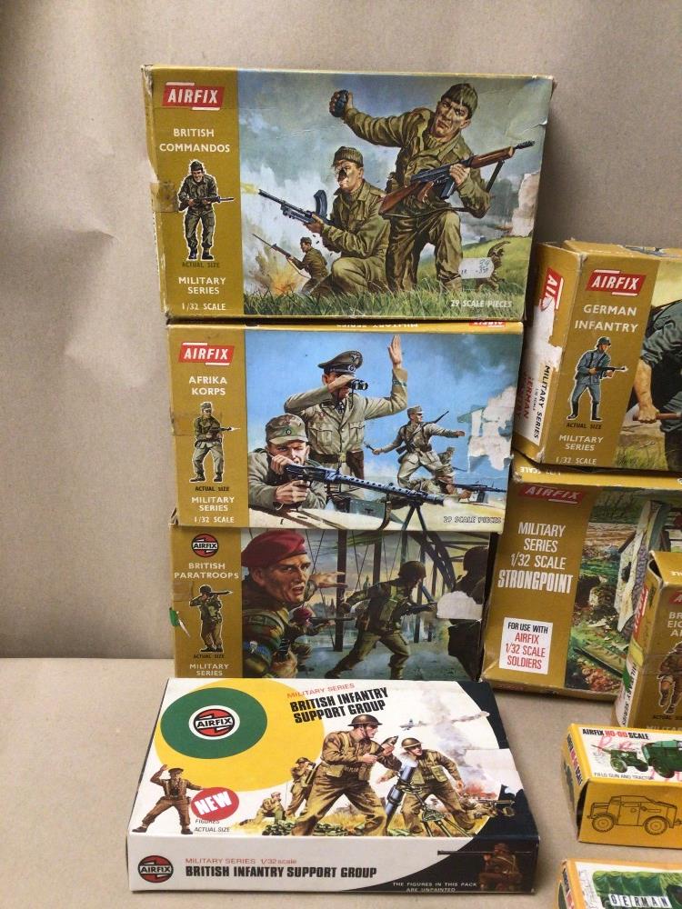 EXTENSIVE BOXED COLLECTION OF AIRFIX MILITARY SERIES SCALE MODEL KITS, CONTENTS UNCHECKED - Image 3 of 4