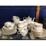 TWENTY-FOUR PIECE OF PARAGON (BELINDA) PATTERN WITH A TWENTY-FOUR PIECE NORITAKE (DAPHNE) PATTERN