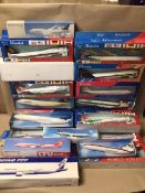 EXTENSIVE BOXED COLLECTION OF SNAP-TOGETHER SCALE MODEL AEROPLANES, INCLUDES WOOSTER, CMD, AND MORE,