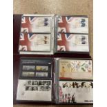 LARGE EXTENSIVE COLLECTION OF FIRST DAY COVERS IN ROYAL MAIL ALBUMS