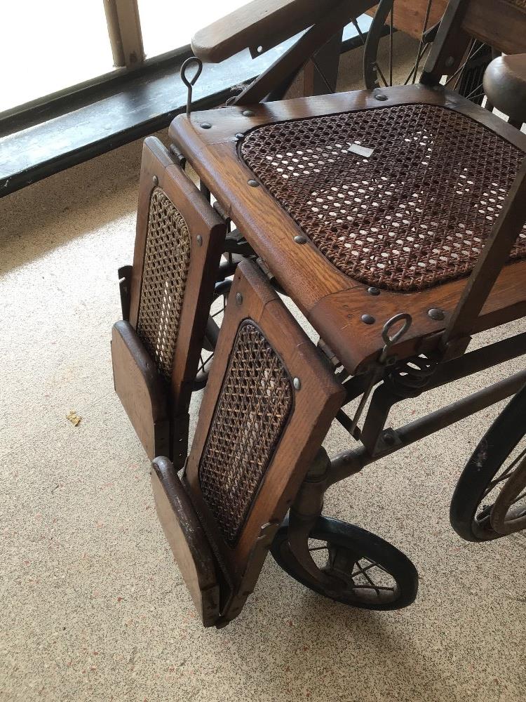 19TH CENTURY AMERICAN WHEELCHAIR - Image 7 of 10