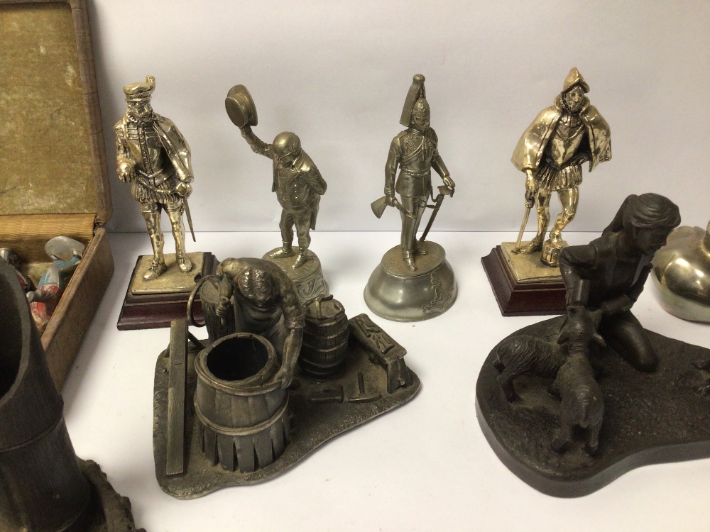 MIXED FIGURES, PEWTER LEAD AND MORE - Image 3 of 6