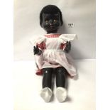 VINTAGE PEDIGREE HARD PLASTIC BLACK DOLL