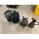 MIXED COPPER ITEMS, JUGS AND MORE ALSO A 1 LITRE CAN