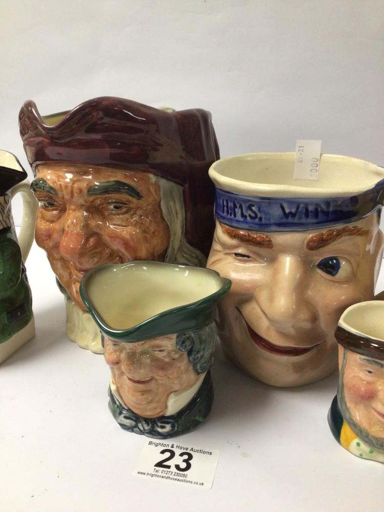 MIXED CERAMIC TOBY JUGS, BESWICK, ROYAL DOULTON, AND MORE - Bild 4 aus 5