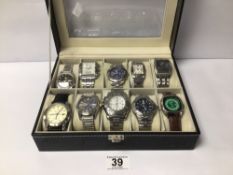 A MIXED CASE OF GENTLEMANS WATCHES