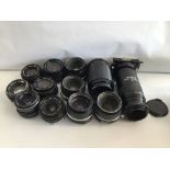 QUANTITY OF CAMERA LENS NIKKOL 50MM, YASHICA DSB 28MM AND MORE