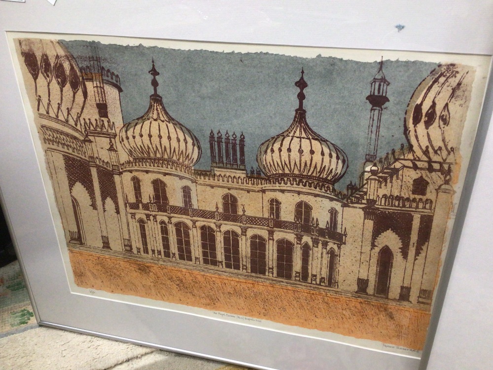 ROBERT TANNER ENGLAND SIGNED ARTIST PROOF (FLINT BARN) AND SIGNED (THE BRIGHTON PAVILION) NO2 SERIES - Bild 8 aus 8