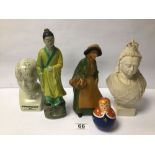 MIXED FIGURES, INCLUDES QUEEN VICTORIA AND MORE