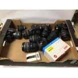 MIXED CAMERAS AND LENS, CANON EOS REBEL XSI, EOI 400D, AND MORE