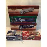 FIVE BOXED CORGI LORRIES, HAULIERS OF RENOWN CC14011 VOLVO, DAF105, SCANIA CC13709, SCANIA