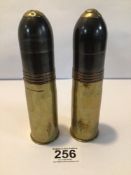 PAIR OF BERNDORF 1894 FRENCH INERT POM POM CANISTERS