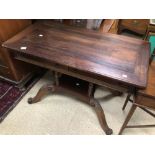 REGENCY ROSEWOOD TABLE WITH TWO DRAWERS, 115 X 77 X 59CM