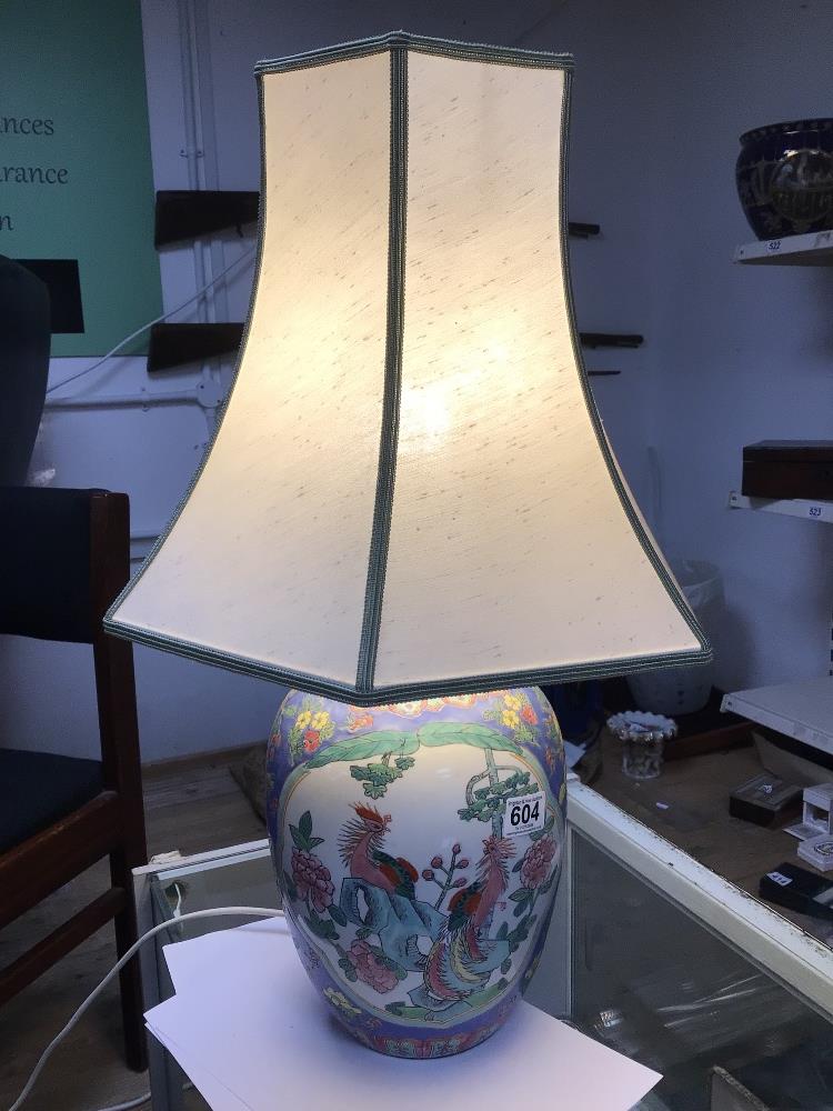 CHINESE PORCELAIN TABLE LAMP, 66CM - Image 4 of 4