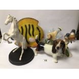 MIXED CHINA ANIMAL FIGURES INCLUDES ROYAL DOULTON